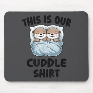 Schattige otters knuffelen Dit is onze knuffel  Muismat
