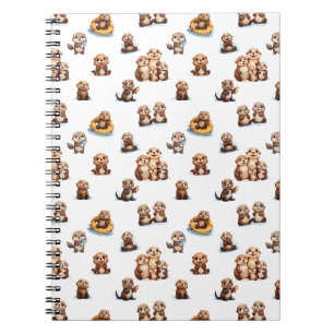 Schattige otters! notitieboek