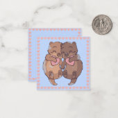 Schattige Otters Notitiekaartje (Voorkant / Achterkant in situ)