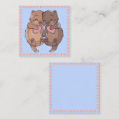 Schattige Otters Notitiekaartje (Voorkant / Achterkant)
