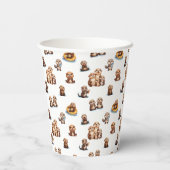 Schattige otters! papieren bekers (Achterkant)