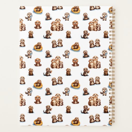 Schattige otters! planner (Achterkant)