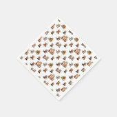 Schattige otters! servet (Hoek)