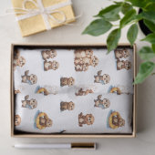 Schattige otters! tissuepapier (Geschenk)