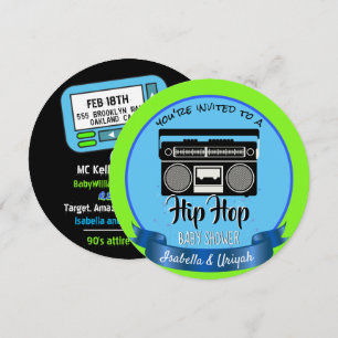 Schattige Oud-Retro Hip Hop Kaart