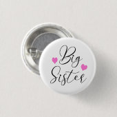 Schattige Oudere Zus Ronde Button 3,2 Cm (Voorkant /achterkant)