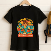 Schattige ouderlijk Shirt; ontbijtogen gesloten ma T-shirt