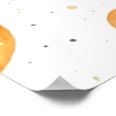 Schattige Outer Space Baby shower Welkom Poster (Hoek)