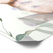 Schattige ovale illustratie poster (Hoek)