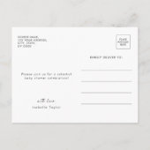 Schattige Over the Moon Blue Boy Baby shower Uitnodiging Briefkaart (Achterkant)