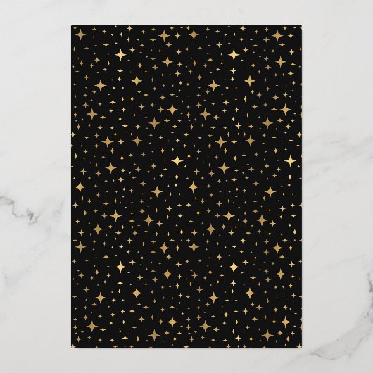 Schattige Over The Moon Foto Geboorteaankondiging  Folie Uitnodiging (Achterkant)