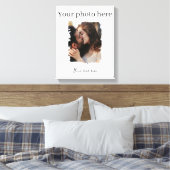 Schattige paar aangepaste foto canvas afdruk (Insitu (Slaapkamer))