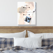 Schattige paar aangepaste foto canvas afdruk (Insitu (Slaapkamer))