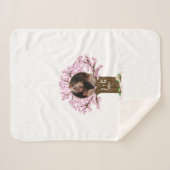 Schattige paar aangepaste foto sherpa deken (Voorkant (horizontaal))