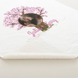 Schattige paar aangepaste foto sherpa deken