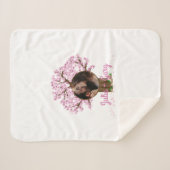 Schattige paar aangepaste foto sherpa deken (Voorkant (horizontaal))