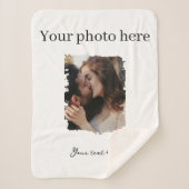 Schattige paar aangepaste foto sherpa deken (Voorkant)