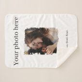 Schattige paar aangepaste foto sherpa deken (Voorkant (horizontaal))
