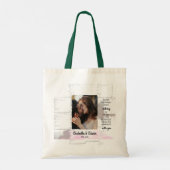 Schattige paar aangepaste foto tote bag (Achterkant)