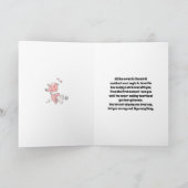 Schattige paar bloemenkrans romantische verjaardag kaart (Binnen)