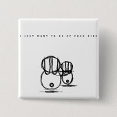 Schattige Paar Bunny Button | Wees aan uw zijde (Voorkant)