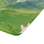 Schattige paar Bunny in Mountain Uitzicht Snijplank (Hoek)