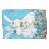 Schattige paar Bunny Pillow Hoesje Kussensloop (Voorkant)