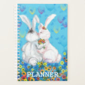 Schattige paar Bunny Planner (Voorkant)