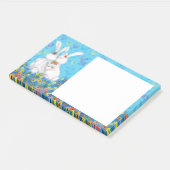 Schattige paar Bunny Post-it® notes (Schuin)