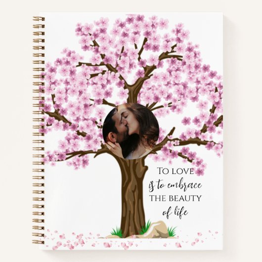 Schattige paar Custom Photo Journals Notitieboek (Voorkant)