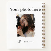 Schattige paar Custom Photo Journals Notitieboek (Achterkant)