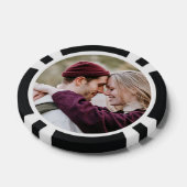Schattige paar foto poker chips (Enkel)