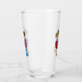Schattige paar glas met tekst - Ik hou van je (Links)