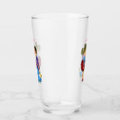 Schattige paar glas met tekst - Ik hou van je (Rechts)
