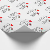 Schattige paar inpakpapier (Hoek)