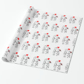 Schattige paar inpakpapier (Uitgerold)
