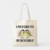 Schattige paar kleine vogels Grappig Joke Gift voo Tote Bag (Achterkant)