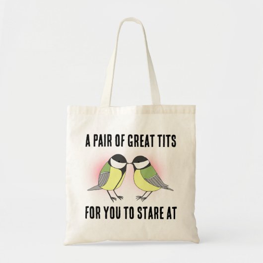 Schattige paar kleine vogels Grappig Joke Gift voo Tote Bag (Voorkant)