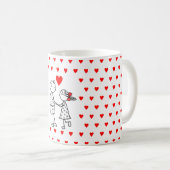 Schattige paar koffie Mok (Voorkant rechts)