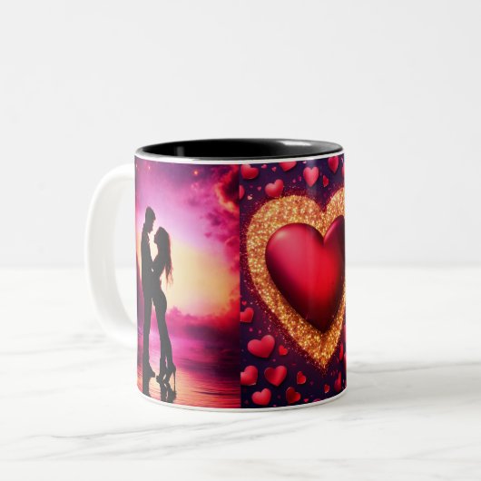 Schattige Paar Mok (Voorkant links)