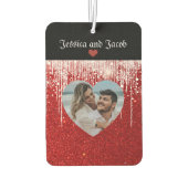 Schattige paar naam en foto luchtverfrisser (Achterkant)