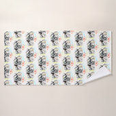 Schattige paar olifant badhanddoek (Badhanddoek)