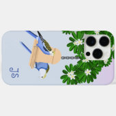 Schattige paar speelse papegaaien Rosellas Monogra Case-Mate iPhone Case (Achterkant (horizontaal))
