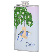 Schattige paar speelse papegaaien Rosellas Naam to Heupfles (Links)