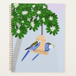 Schattige paar speelse papegaaien Rosellas Planner