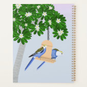 Schattige paar speelse papegaaien Rosellas Planner (Achterkant)