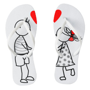 Schattige Paar Teenslippers