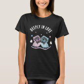 Schattige paar uilen t-shirt (Voorkant)