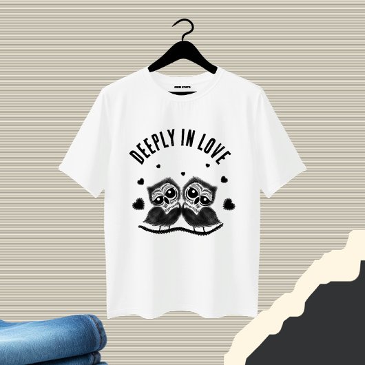 Schattige paar uilen t-shirt