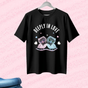 Schattige paar uilen t-shirt